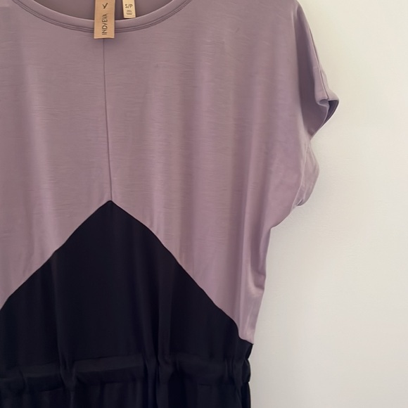 Indy Eva block KAWAKU knit dress size small lavendar and black - Picture 3 of 5